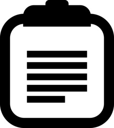 Notepad With Text Lines Silhouette Svg Vector, Free Vectors File
